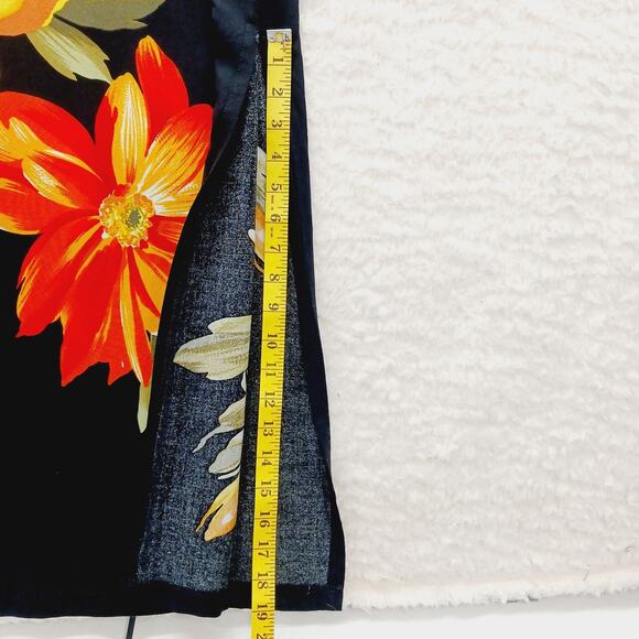 Dress Maxi Size M Black Goth Revival Bloomcore Cruise Resort Tropical Vacation - Picture 4 of 14